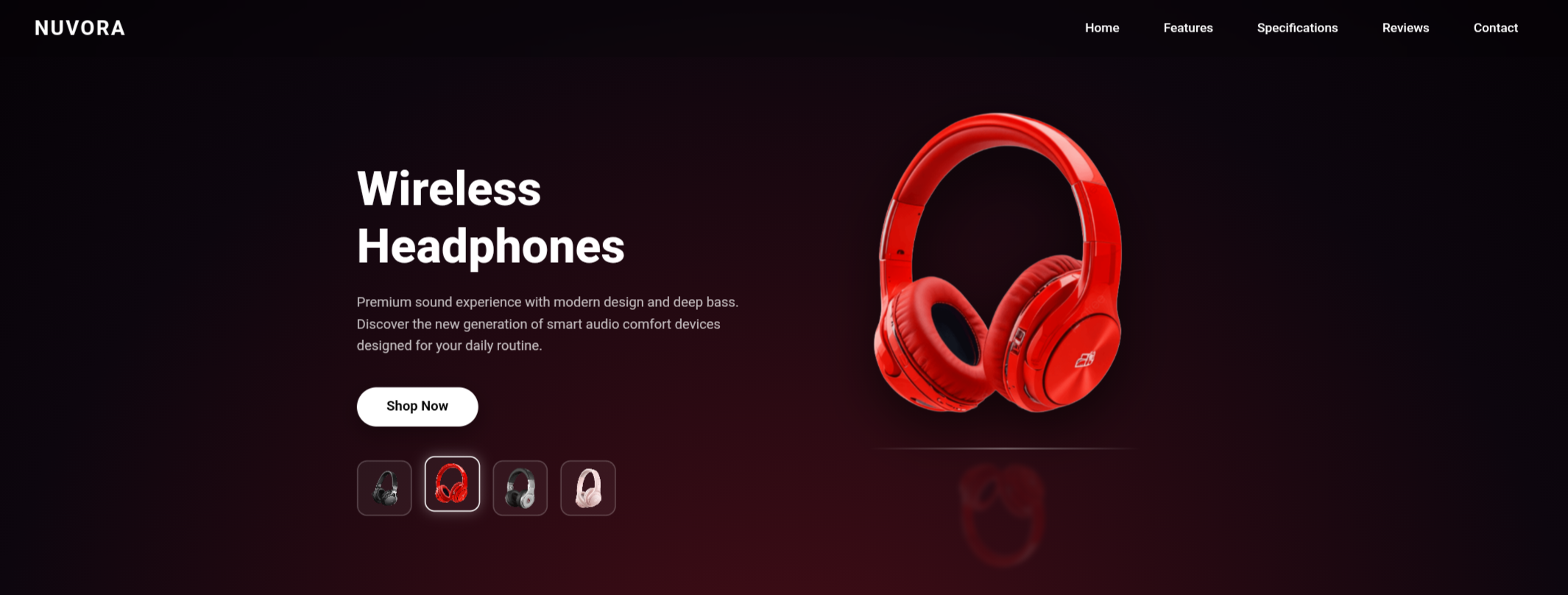 Nuvora Website Screenshot